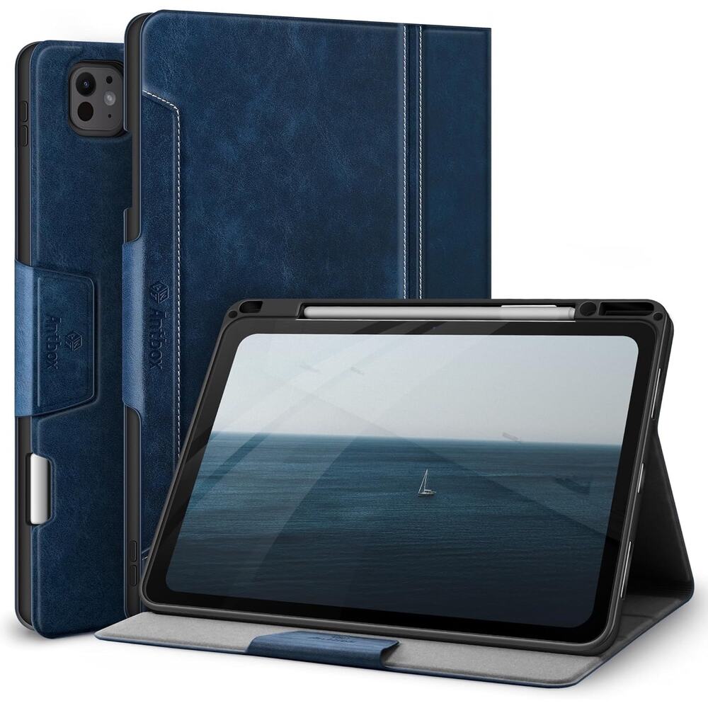 Antbox for iPad Pro 13 Inch Case M5 2025/M4 2024, Built-in Pencil Holder,Support